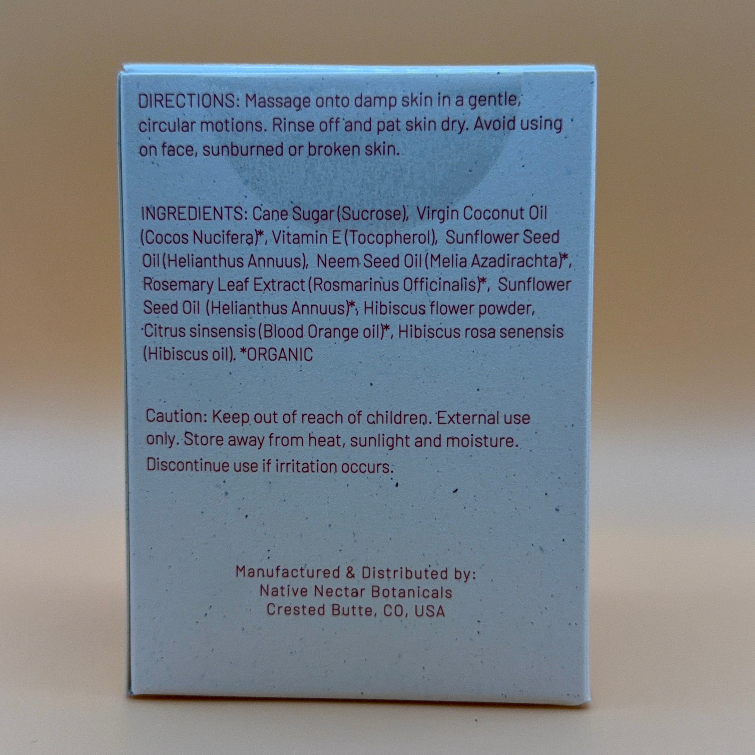 Native Nectar Sugar Body Polish - Hibiscus & Blood Orange (8oz)