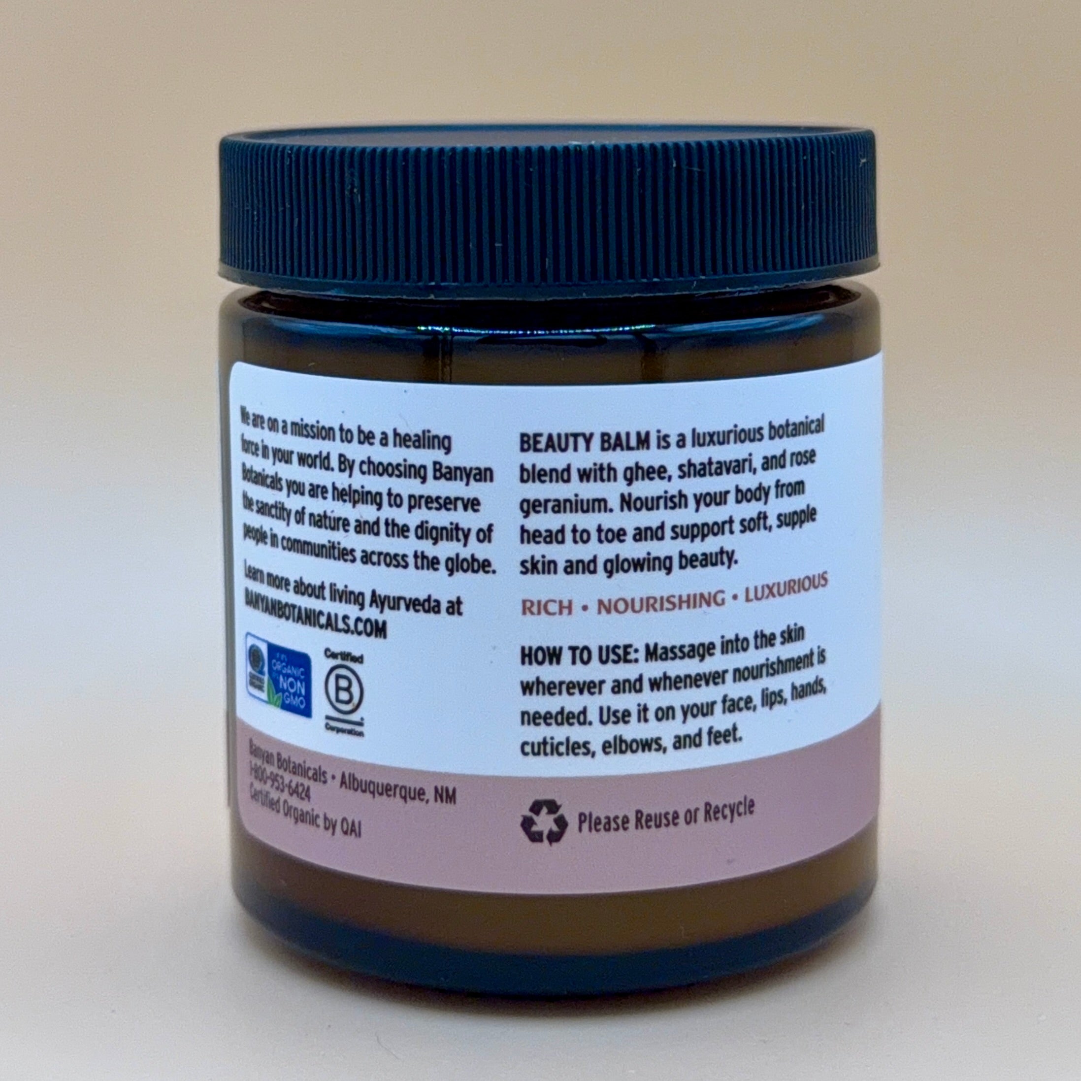 Banyan Botanicals Beauty Balm (4oz)