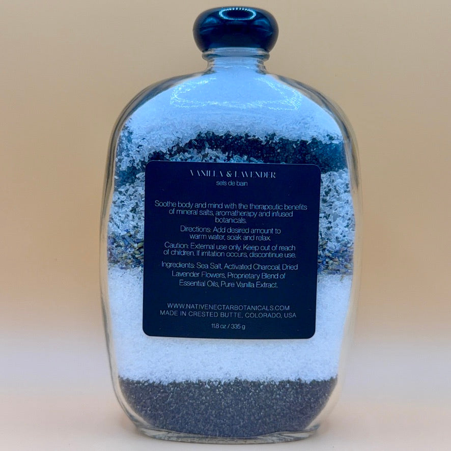 Native Nectar Vanilla & Lavendar Floral Salt Soak (11.8oz)