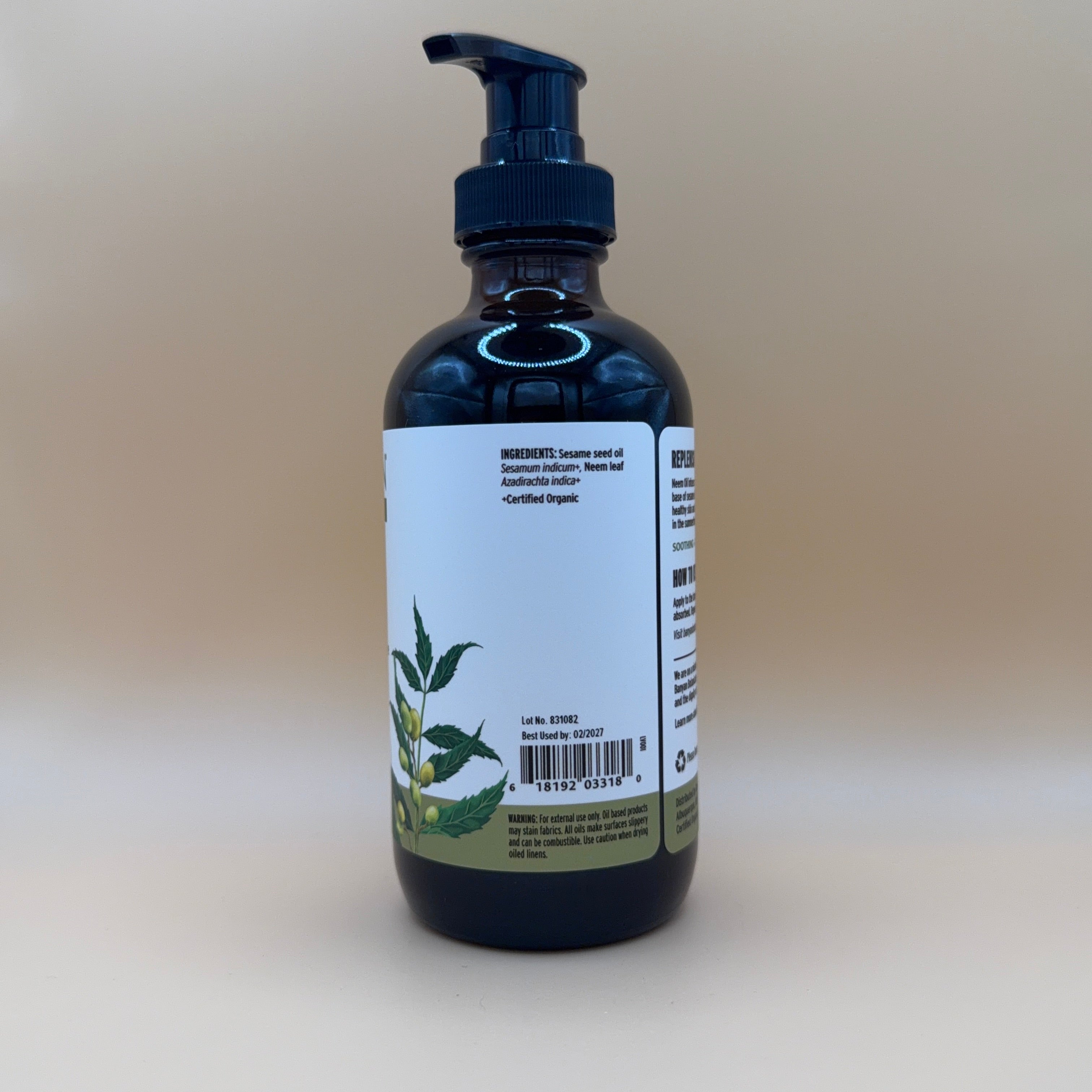 Banyan Botanicals Organic Neem Oil (8fl oz)